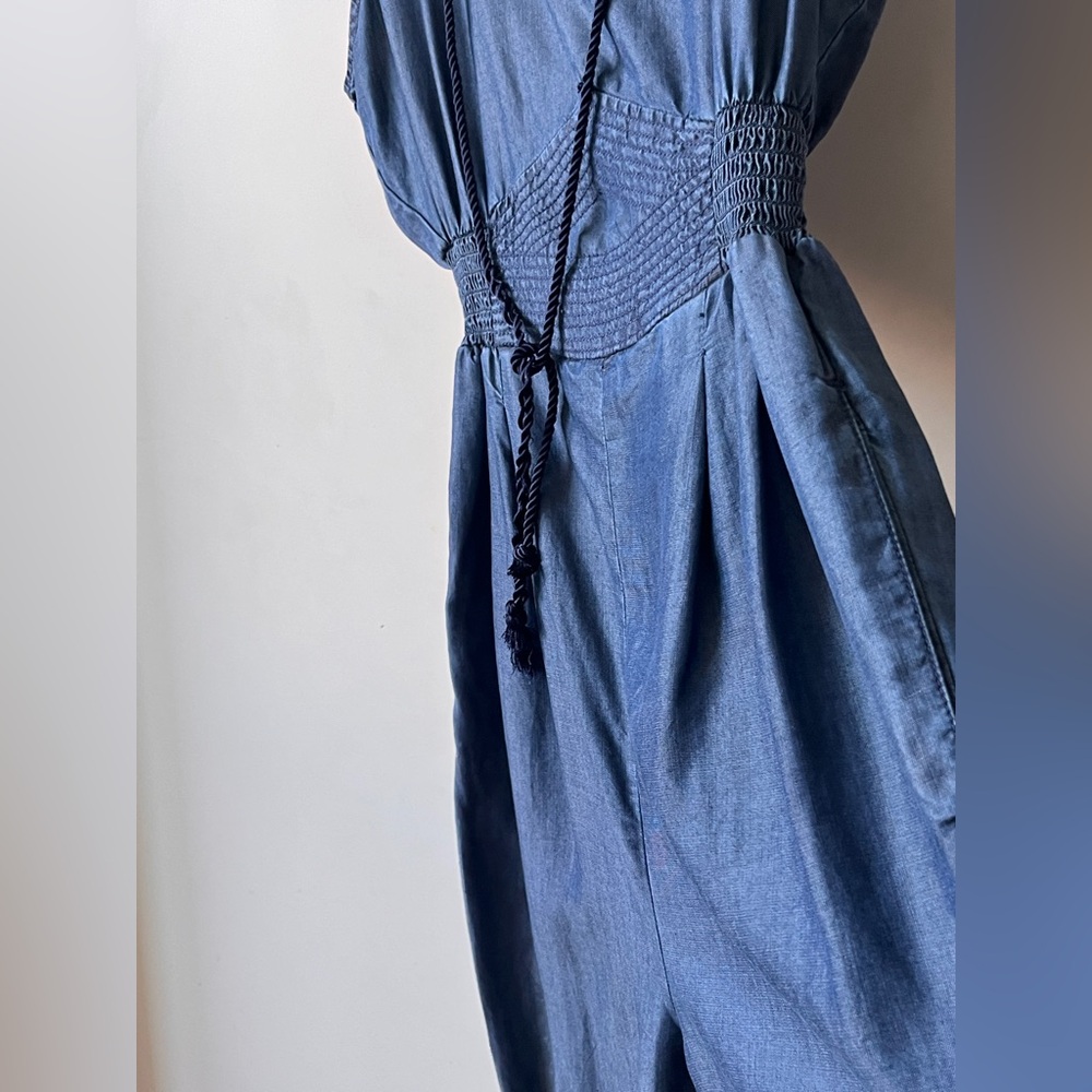 BNWT Bebe Women's Blue Romper Pantsuit
